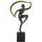 Escultura Art Déco de bronce, bailarina Nude con bufanda, Zoltan Kovats, Imagen 1