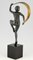 Art Deco Bronze Sculpture, Nude Dancer with Scarf, Zoltan Kovats 5