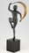 Sculpture Art Déco en Bronze, Danseur de Nu avec Echarpe, Zoltan Kovats 5
