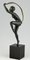 Escultura Art Déco de bronce, bailarina Nude con bufanda, Zoltan Kovats, Imagen 4