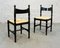 Mid-Century French Shaker-Shaped Dining Chairs, 1950s, Set of 2, Image 2