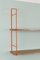 Mid-Century Restored Orange Iron Framed Shelves, 1960s 3