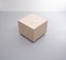 Travertine Cube Table on Wheels, 1970s 11