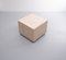 Travertine Cube Table on Wheels, 1970s, Image 11