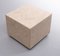 Travertine Cube Table on Wheels, 1970s, Image 6