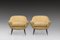 Italian White & Yellow Bouclé Armchairs with Steel Legs, 1960s, Set of 2, Image 1