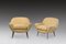 Italian White & Yellow Bouclé Armchairs with Steel Legs, 1960s, Set of 2 2