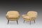 Italian White & Yellow Bouclé Armchairs with Steel Legs, 1960s, Set of 2, Image 2