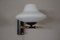 Französische Mid-Century Messing Wandlampen mit Weißen Opalglas Schirmen von Maison Lunel, 2er Set 8