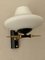 Französische Mid-Century Messing Wandlampen mit Weißen Opalglas Schirmen von Maison Lunel, 2er Set 6