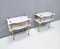 Console Nightstands with Marble Tops and Brass Legs, Italy, 1960s, Set of 2 7