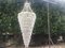 Lámpara de araña grande en cascada de cristal con cristales tallados, años 60, Imagen 30