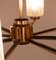 Mid-Century Brass Chandelier with Glass Lampshades, Germany 7