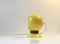 Magnetic Yellow Enamel Ball Wall Lamp from ABO, 1960s 1