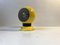Kugelförmige magnetische Wandlampe aus gelber Emaille von ABO, 1960er 6