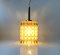 Vintage Honeycomb Glass Ceiling Lamp from Vitrika, 1960s 2