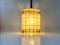 Vintage Honeycomb Glass Ceiling Lamp from Vitrika, 1960s 5
