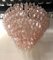 Mid-Century Pink Murano Round Polyhedra Chandelier, 1970s, Image 5