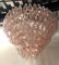 Mid-Century Pink Murano Round Polyhedra Chandelier, 1970s, Image 3