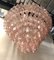 Mid-Century Pink Murano Round Polyhedra Chandelier, 1970s 2