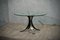 Round Glass & Metal T69 Table by Gerli Borsani for Tekno, 1960s 4