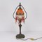 Antique Art Nouveau Glass Table Lamp, Image 1