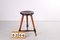 Antique Oak Stool with Patina, 1920s 2