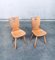 Dutch Brutalist Wooden Dining Chairs from Vervoort Tilburg, 1960s, Set of 2, Image 13