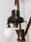 Vintage Brass & Wooden Ceiling Lamp from Stilnovo 7