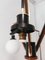 Vintage Deckenlampe aus Messing & Holz von Stilnovo 7