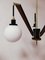 Vintage Deckenlampe aus Messing & Holz von Stilnovo 13