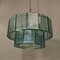 Mid-Century Candle chandelier with Colored Glasses from Candle, Image 8