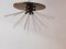 Lampada da soffitto Sputnik vintage in ottone, Immagine 8