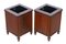 Mahogany Jardiniere Planters or Paper Bins, Early 20th-Century, Set of 2, Image 1