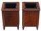 Mahogany Jardiniere Planters or Paper Bins, Early 20th-Century, Set of 2 4