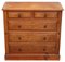 Antique Victorian Decorated Ash Chest of Drawers, 1895, Image 5