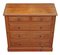 Antique Victorian Decorated Ash Chest of Drawers, 1895 1