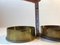 Brass and Bronze WW2 Cannon Shell Ashtray & Nut Bowl, 1960s, Set of 2 3