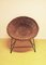 Fauteuil Basket Mid-Century en Rotin 1