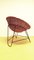 Mid-Century GDR Rattan Basket Armchair 3