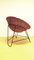 Mid-Century GDR Rattan Basket Armchair, Image 3