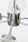 Sputnik Chandelier with Glass Shade and Chrome Parts, 1960s, Image 4