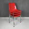 Französischer Roter Mid-Century Stuhl aus Kunststoff von Grosfillex, 1980er, 3er Set 6