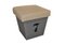 Vintage Style Storage Box Seat with Number, 2012, Image 5