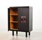 De Coene Style Brutalist Black Highboard with Red Accents, Belgium, 1960s, Image 4