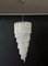 Murano Spiral Frosted Glass Chandelier, 1990s, Image 1
