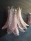 Murano Pink Glass Sconces, 1988, Set of 2 4