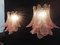 Murano Pink Glass Sconces, 1988, Set of 2 6