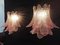 Murano Pink Glass Sconces, 1988, Set of 2, Image 6