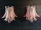 Murano Pink Glass Sconces, 1988, Set of 2 2